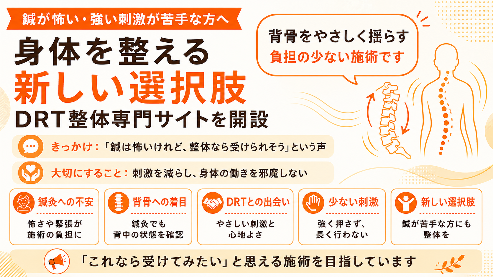 たけちはり灸院整体メニュー